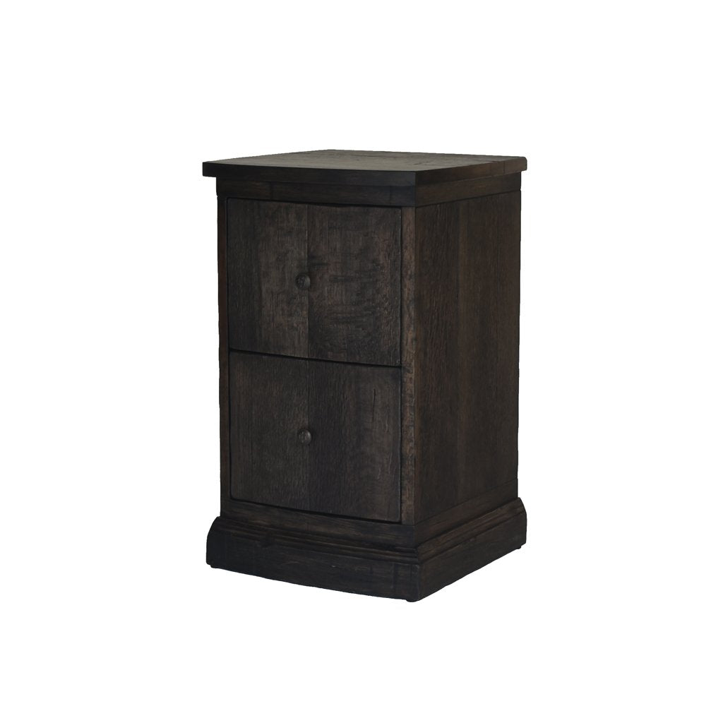 Sloane Nightstand in Smoke Finish Corner Shot